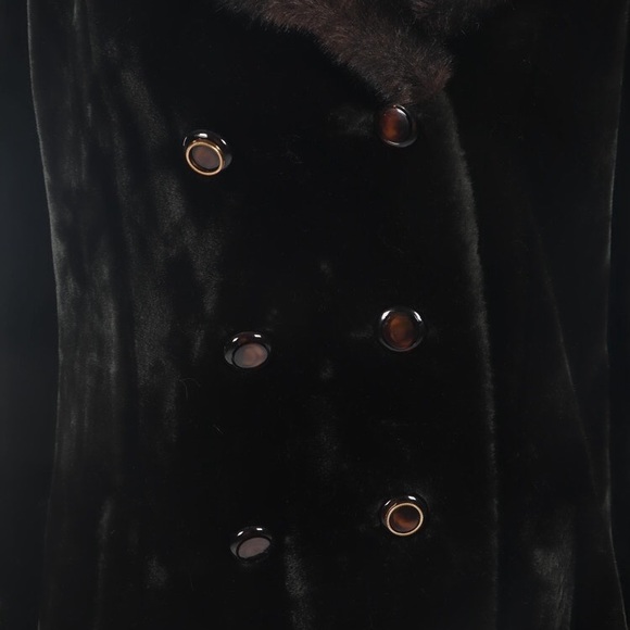 Borgazia Faux Fur Doble Breasted Jacket, Vintage - Picture 6 of 8